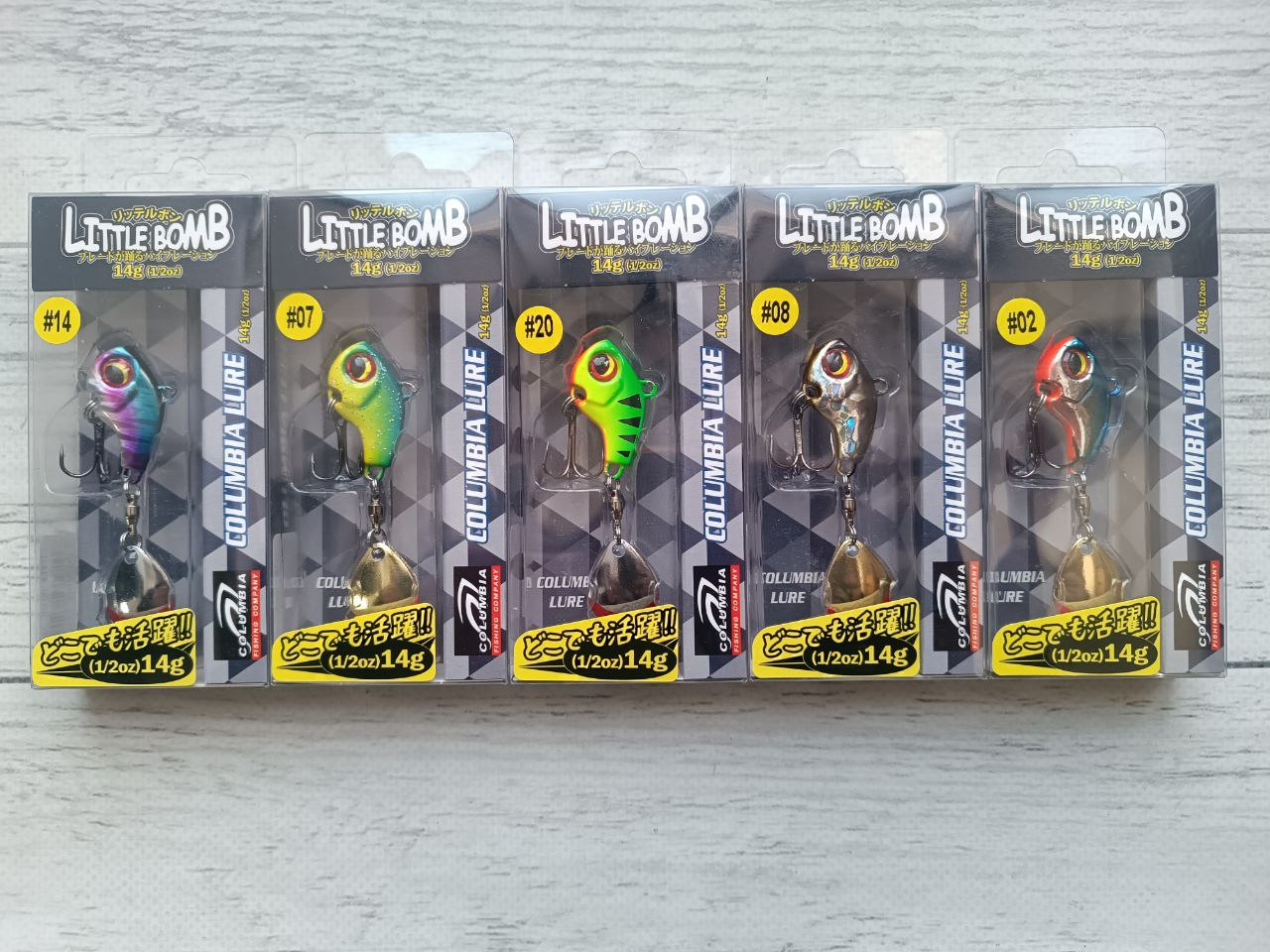 Блешня Тейл-Спіннер Columbia Little BOMB Tail spinner 14g Набір 5шт