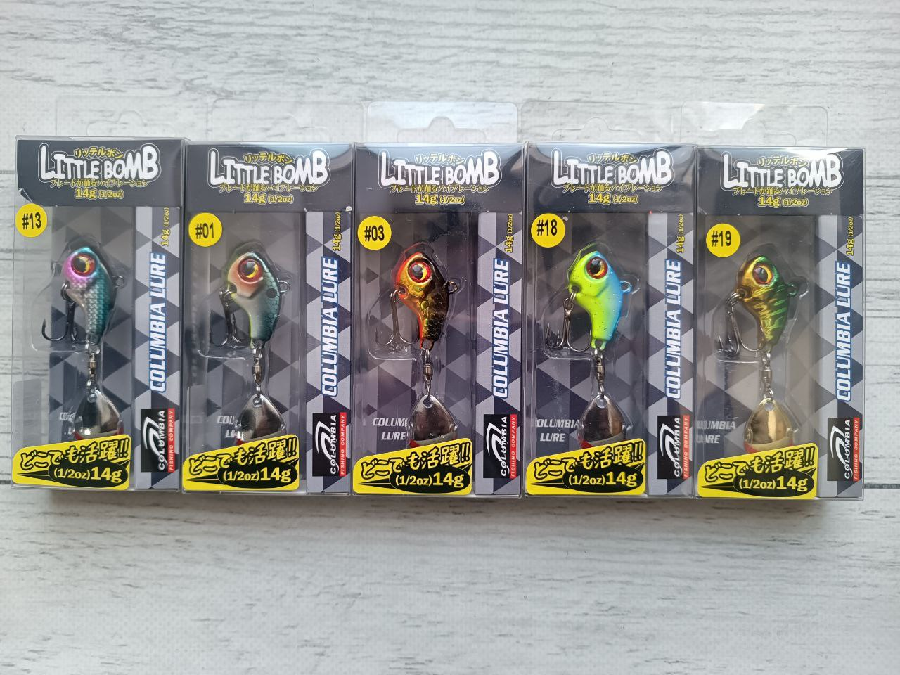 Блешня Columbia Little BOMB Тейл-Спіннер Tail spinner 10g Набір 5шт