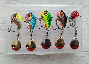 Блешня Columbia Little BOMB Тейл-Спіннер Tail spinner 10g ( Набір 5шт в коробці ), фото 2