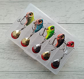 Блешня Columbia Little BOMB Тейл-Спіннер Tail spinner 10g ( Набір 5шт в коробці ), фото 3