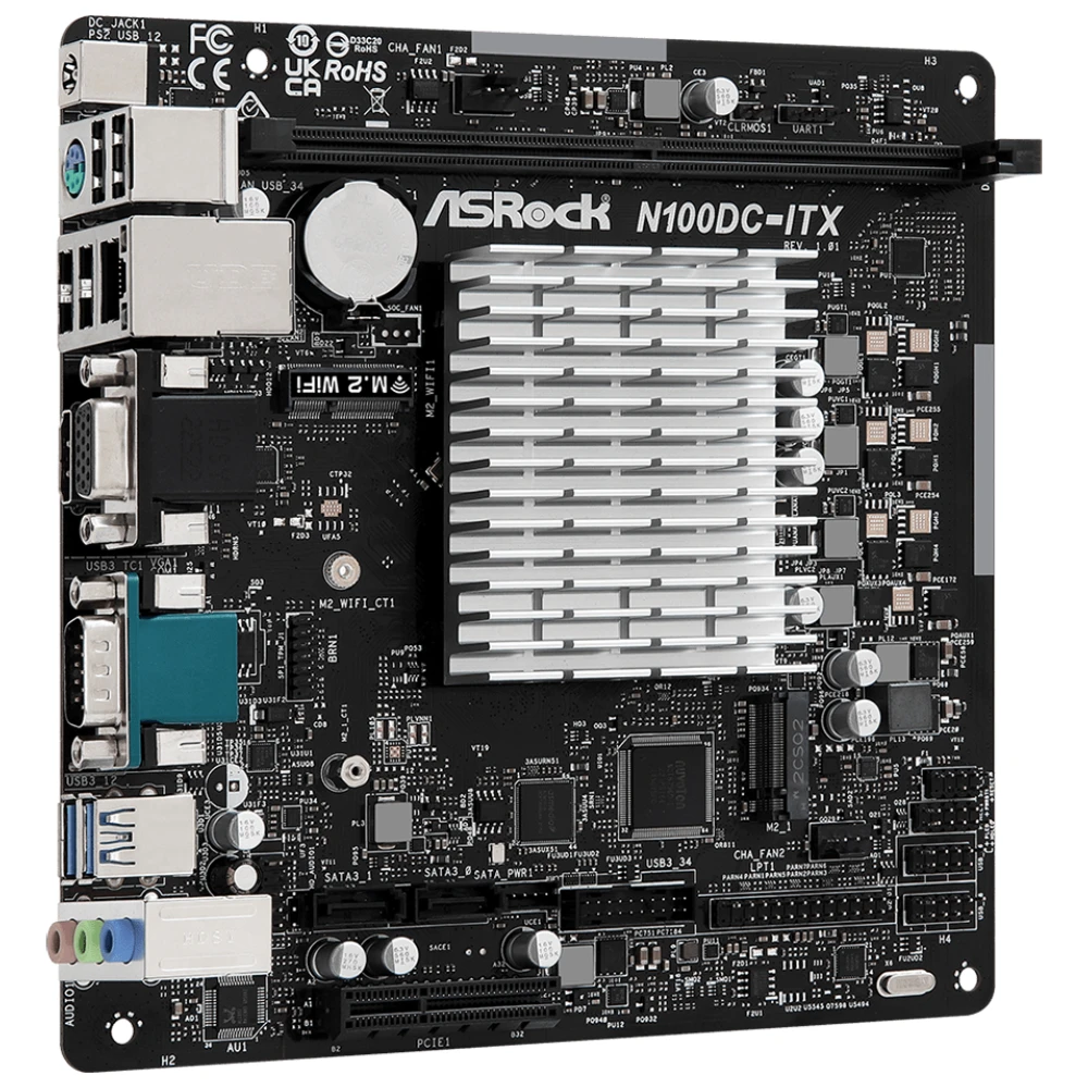 Материнська плата ASRock N100DC-ITX SoC/Intel/mini-ITX/1хHDMI/VGA