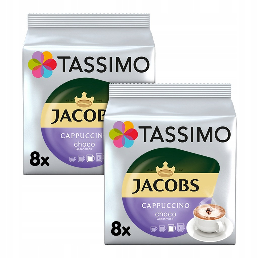 Набір кави в капсулах Tassimo Jacobs Cappuccino Choco – 32 капсули, фото 1