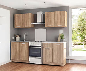 Сучасна кухня готова 1.6 м зі стільницею, бюджетний кухонний гарнітур 160 см Opendoors