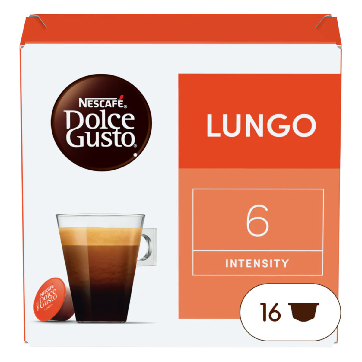 Кава в капсулах Nescafe Dolce Gusto Lungo, 16 шт., фото 1