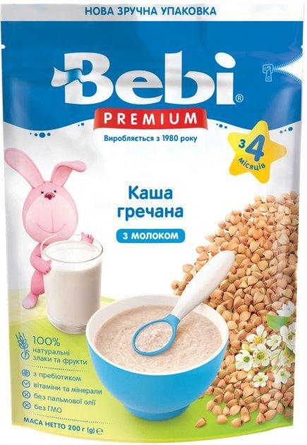 Молочна каша Bebi Premium Гречана з 4 міс, 200г. (Бебі Преміум), фото 1