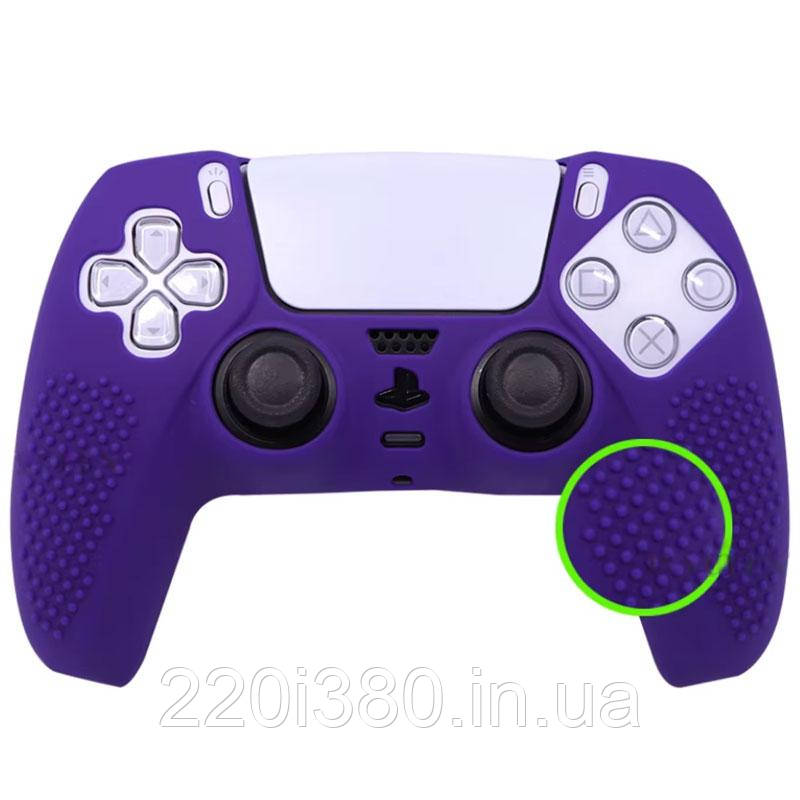 Силіконовий чохол для джойстика PS5 DualSense (фіолетовий)