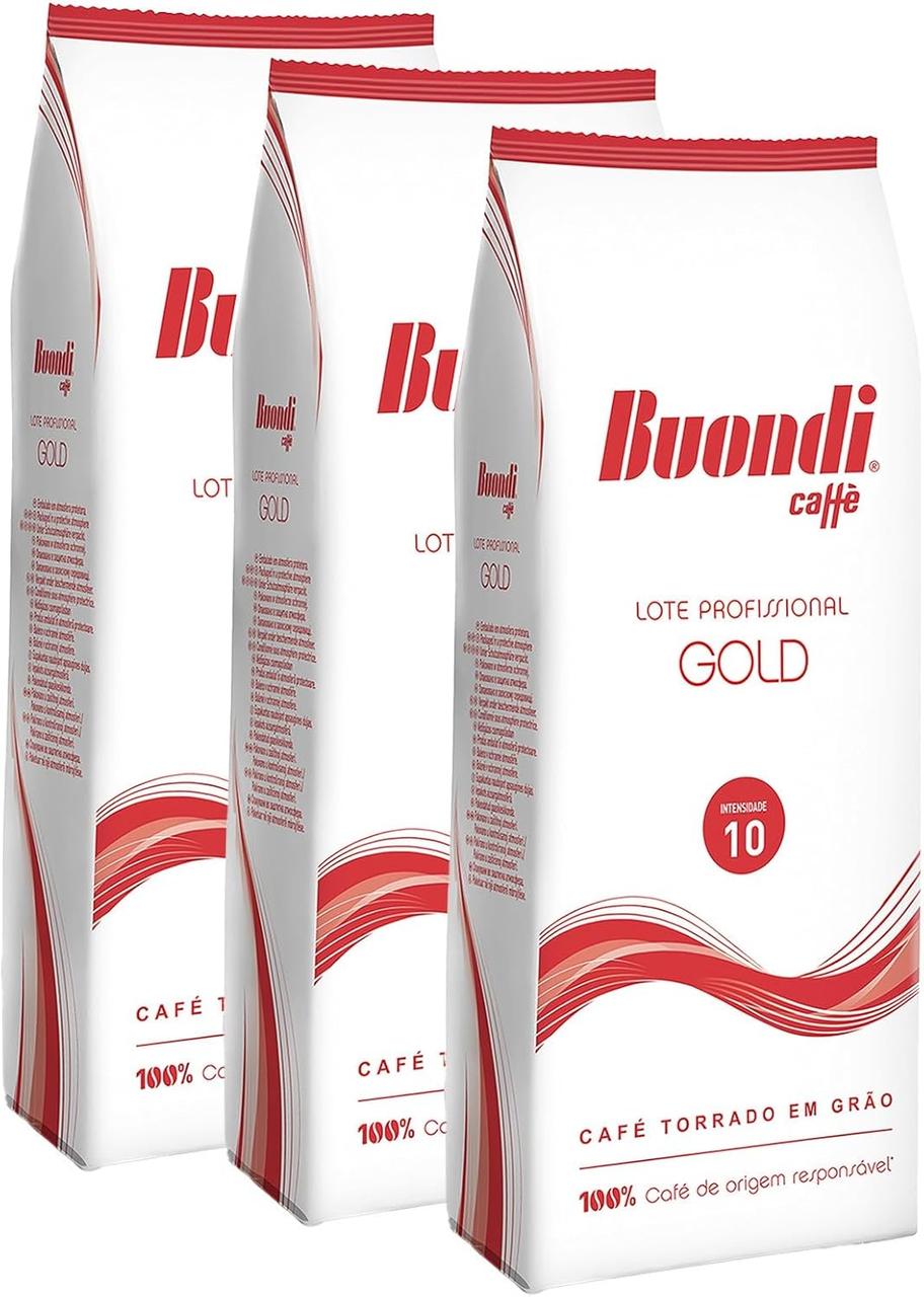 Оригінал! Зернова кава Buondi gold 1кг середнє обсмажування, 60/40, АКЦІЯ