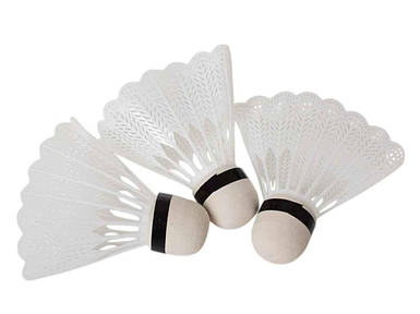 Волан для бадмінтону 3шт 8см білий арт.MS 1957 ТМ METR FG