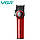 Акумуляторна машинка для стрижки (clipper) VGR V-001, 10 насадок, 9000 RPM, 4600 mAh, LED light, LED display, фото 4