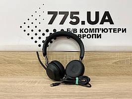 Професійна USB-С гарнітура Jabra Evolve2 40 Stereo Екошкіра + Адаптер Type-C To USB у подарунок