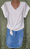 Блузка літня, жіноча, трикотажна 48 р, фото 4