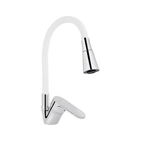 Змішувач для кухні Lidz Tani 008F3 з гнучким виливом (k40) LDTAN008F3WCR37037 White / Chrome