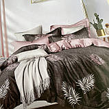 Постільна білизна Двоспальний комплект з простирадлом на гумці 160*200+20см, постільна білизна з фланелі розмір двоспальний, фото 3