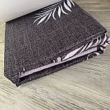 Постільна білизна Сімейний комплект з простирадлом на гумці з фланелі два підодіяльника, фото 5