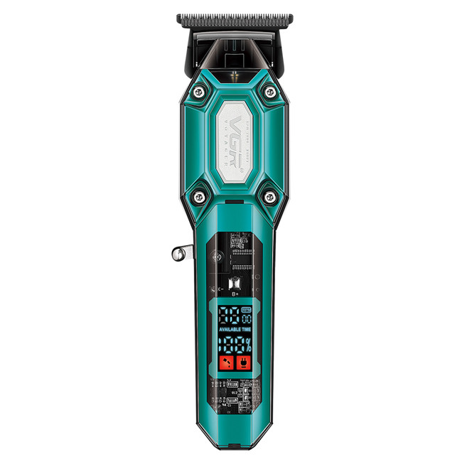 Тример VGR V-900 4 насадки 700 mAh 7000 RPM LED display Green (9103)