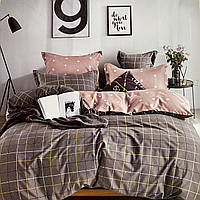 Постільна білизна Сімейний комплект з простирадлом на гумці з фланелі два підодіяльника