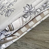 Постільна білизна Сімейний комплект з простирадлом на гумці з фланелі два підодіяльника, фото 4