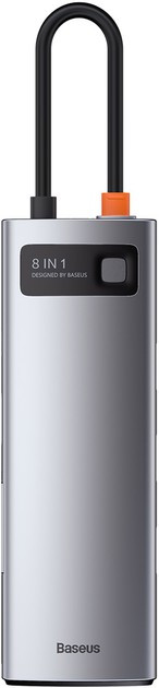 Порт-реплікатор адаптер хаб Baseus Metal Gleam Series 8-in-1 Multifunctional Type-C Dock