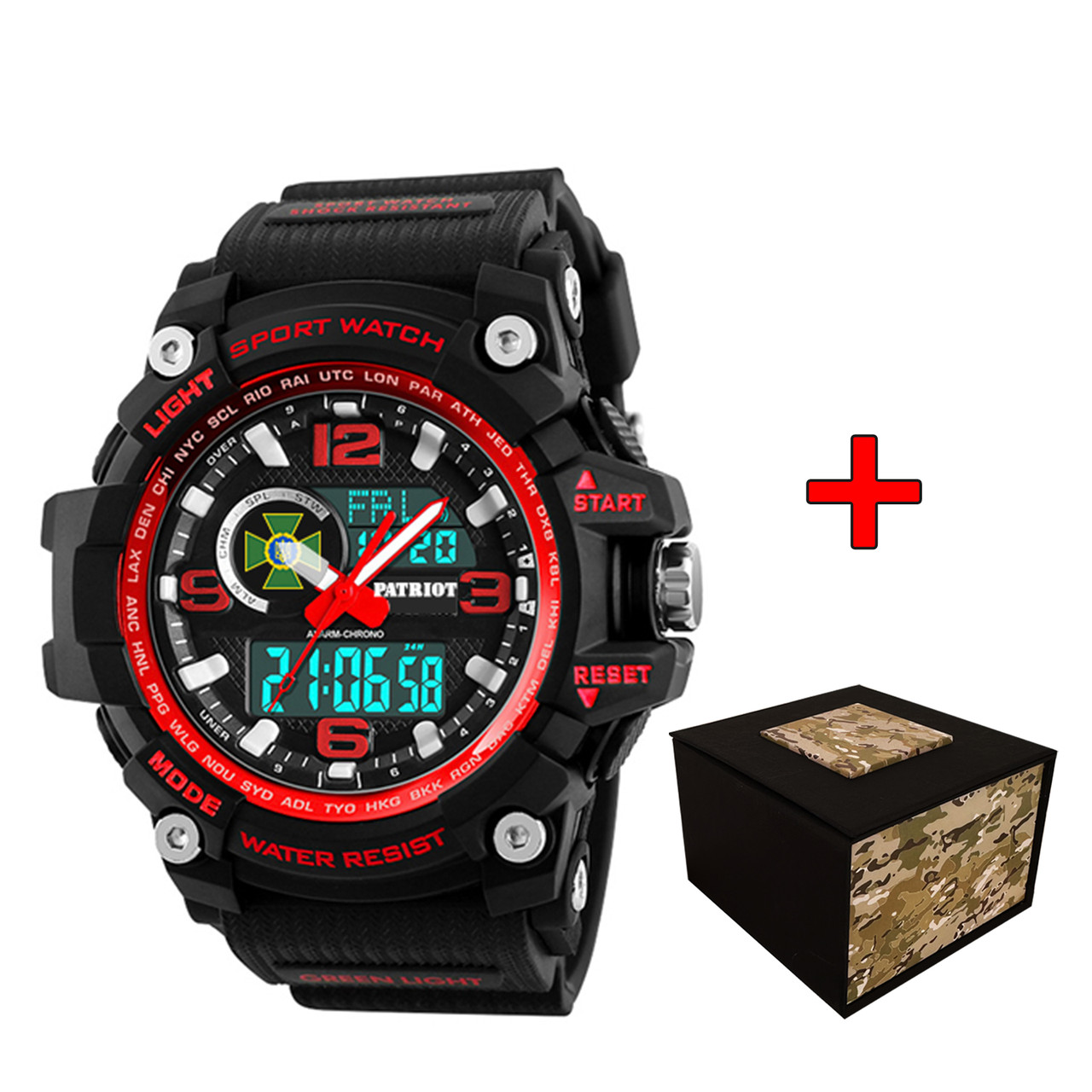 Patriot 012BKRDDPS ДПС Чорні з червоним + Коробка