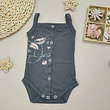 Боді-майка для новонародженої дівчинки з куліру, розмір 56, 62, фото 3