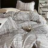 Постільна білизна Сімейний комплект з простирадлом на гумці з фланелі два підодіяльника, фото 5