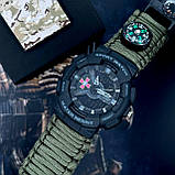 Patriot 005BKSU ЗСУ Чорні Паракордовий ремінець Army Green + Коробка, фото 3