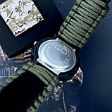 Patriot 005BKSU ЗСУ Чорні Паракордовий ремінець Army Green + Коробка, фото 6