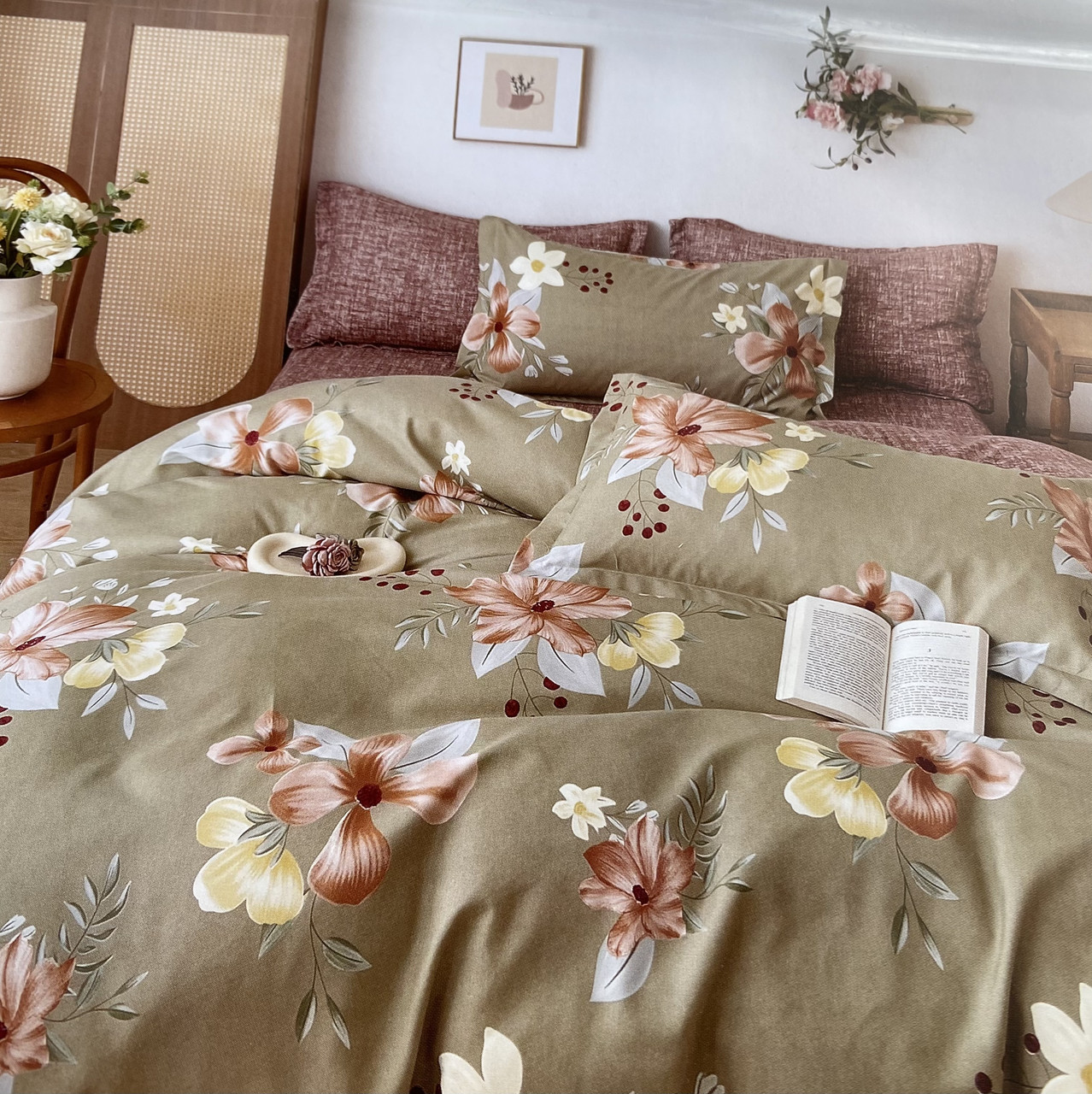 Полуторна (півтораспальна)150х220- підодіяльник, фланелева постільна білизна, простирадло з резинкою по колу, фото 1