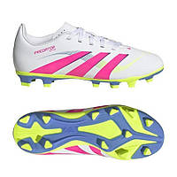 Футбольні бутси підліткові Adidas PREDATOR CLUB FG/MG ID3810, Білий, Розмір (EU) — 31