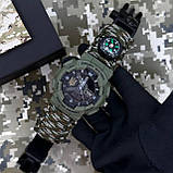 Patriot 005 Тризуб золото Army Green Паракордовий ремінець Camo Green + Коробка., фото 4