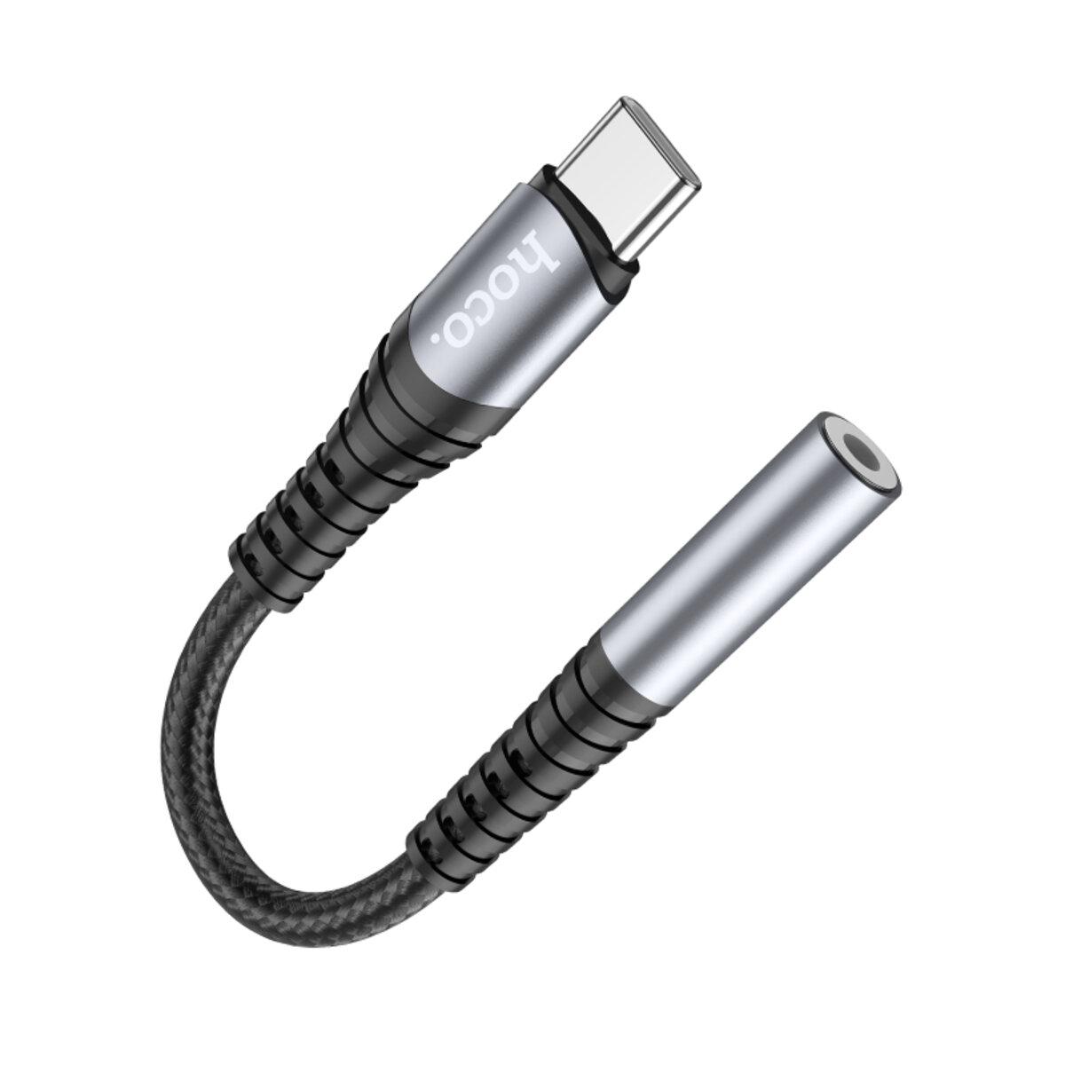 Перехідник HOCO Type-C Digital 3.5 LS33 12 см DAC 5г grey