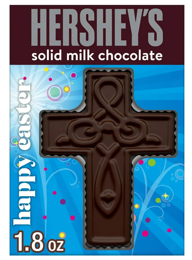 Шоколадний хрест Hershey's Solid Milk Chocolate Cross Easter Candy 51г