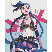 Алмазна мозаїка Джінкс - Кіберпанк: Ті, що біжать по краю | Jinx - Cyberpunk Edgerunners