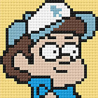 Алмазна мозаїка Діппер - Гравіті Фолз | Dipper - Gravity Falls Mini