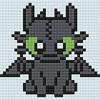 Алмазна мозаїка Беззубик - Як приручити дракона | Toothless - How To Train Your Dragon Mini