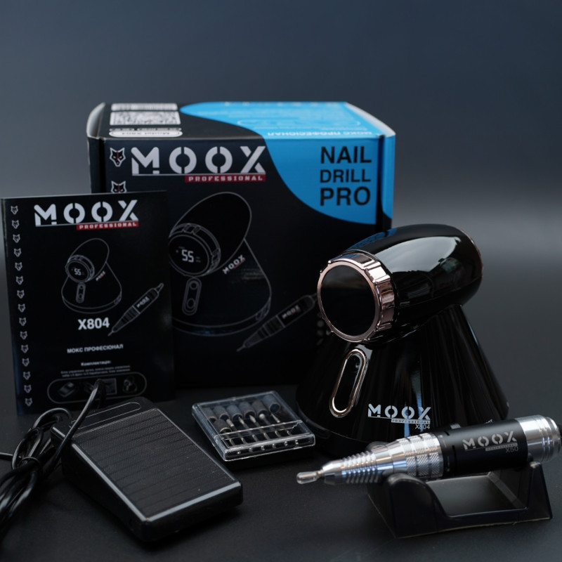 Фрезер для манікюру та педикюру MOOX X 804 55 000 об/хв, 80 W, Black, фото 1