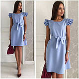 Жіноче плаття-габардин 42-44, 44-46,46-48,48-50,50-52,54-56 рожевий,блакитний, фото 2