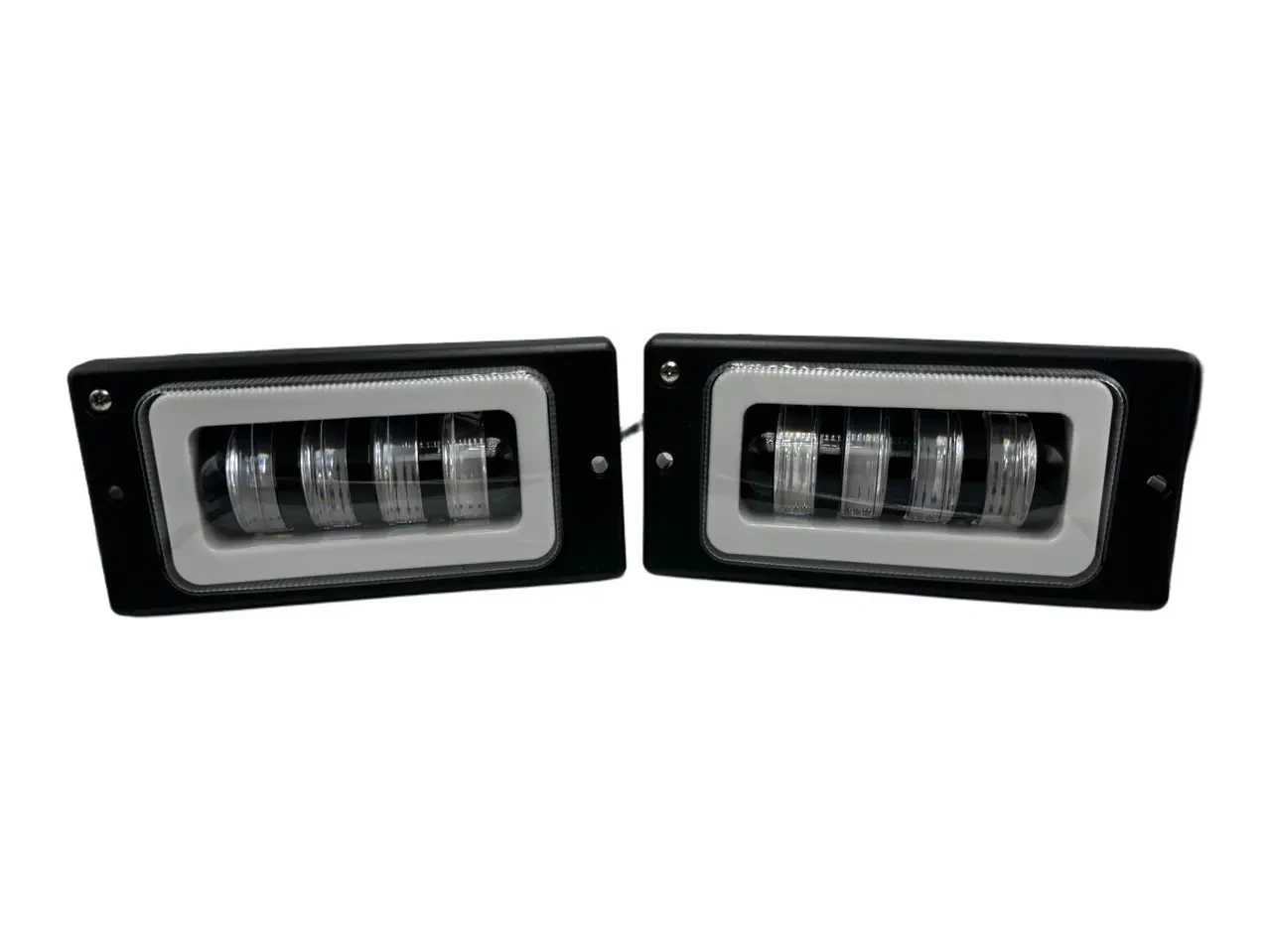 Протитуманні фари птф LED Ваз 2110, 2111, 2112, 2114, 2115 ПТФ 4 лінзи + світлотінева межа + дх