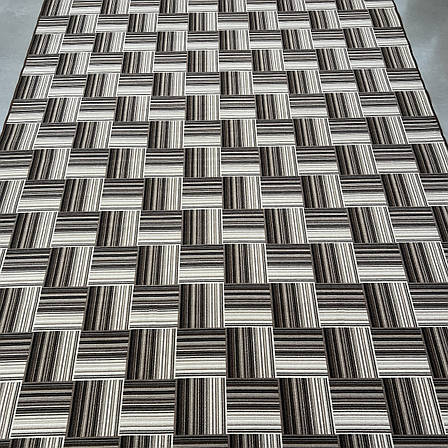 Килимова доріжка 2х5 на повстяній основі Лабіринт, фото 1