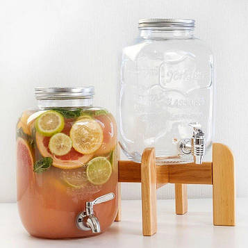 Лимонадник 8л Yorkshire з пластиковим краном БЕЗ_ПІДСТАВКИ / З ПІДСТАВКОЮ Код/Артикул 186 Yor8C-PHR