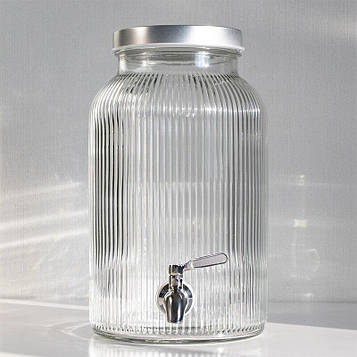 Лимонадниця 4л IKEA Vardagen з нержавіючим краном Код/Артикул 186 804.526.39.41