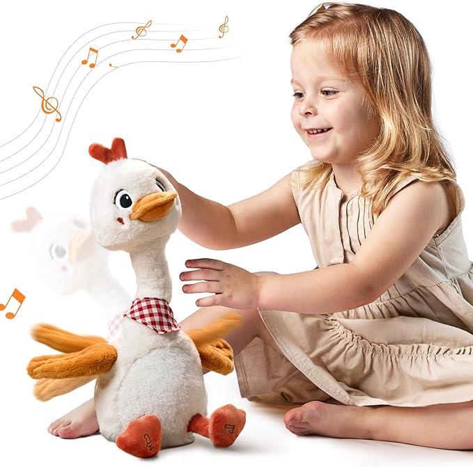 Плюшева іграшка що розмовляє TUMAMA, качка, танцює, співає, махає шиєю і крилами, співає 6 пісень, від 3 років, фото 1