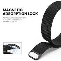Ремінець для годинника Redmi Watch 4 Active/Lite, Redmi 5 Active/Lite Milanese design Black, фото 7