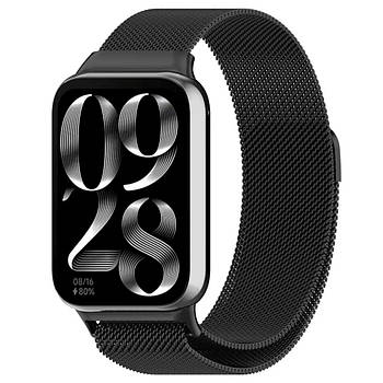 Ремінець для фітнес-браслету Xiaomi Smart Band 9Pro / 8Pro Milanese design Black