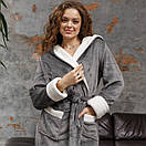 Жіночий довгий махровий банний халат Туреччина від виробника, Халати жіночі теплі, фото 2