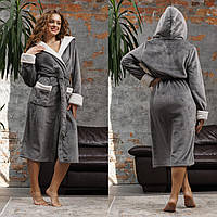 Жіночий довгий махровий банний халат Туреччина від виробника, Халати жіночі теплі