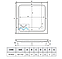 Душовий піддон Shower Carisma 100х100х18 см квадратний акриловий для душу з передньою панеллю ніжками, фото 5