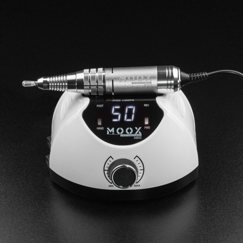 Фрезер для манікюру і педикюру MOOX X 802, 50 000 об/хв, 65W, Білий, фото 1
