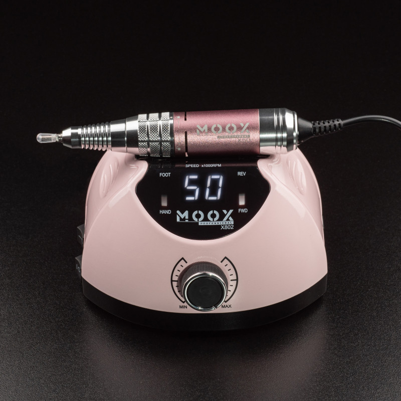 Фрезер для манікюру і педикюру MOOX X 802, 50 000 об/хв, 65W, Pink, фото 1
