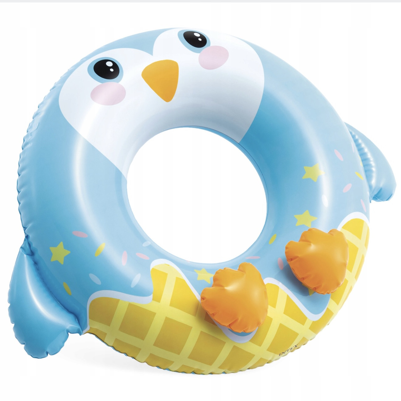 Надувне коло для плавання Пінгвін Intex 59266 91х76 см від 8 років, фото 1